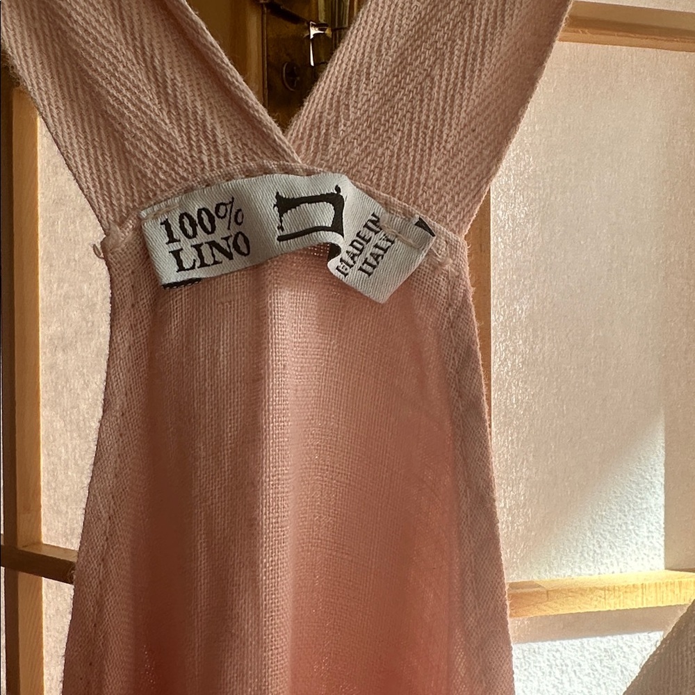 100 % pink linen overalls - Picture 2 of 10